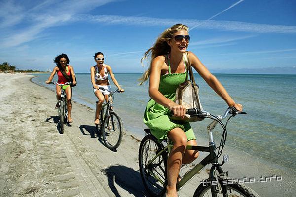 biking