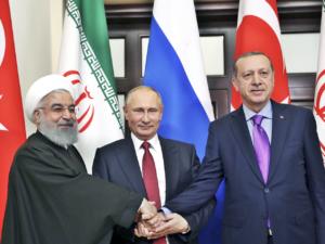Hassan Rouhani - Vladimir Putin - Recep Tayyip Erdoğan