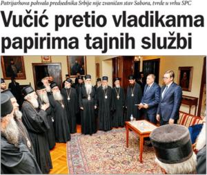 Vučić i Dodik ucenjuju SPC