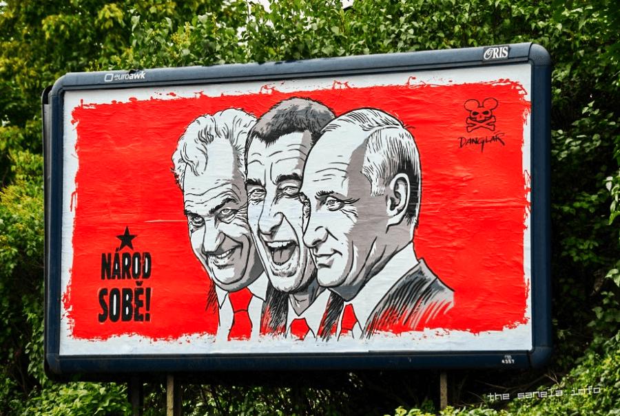 Miloš Zeman, Andrej Babiš i Valdimir Putin