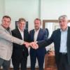 Milorad Dodik, Lars-Gunar Vigemark, Bakir Izetbegović i Dragan Čović