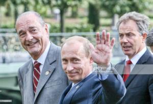 L'équipe: Jacques Chirac, Vladimir Putin - Tony Blair