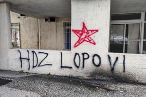 Mostarski grafiti: "HDZ lopovi", "Prodane duše" Čović i Cvitanović