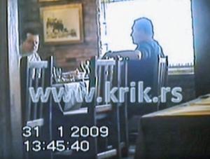 Ivica Dačić ruča sa švercerom kokaina Rodoljubom Radulovićem 31. jan 2009 (KRIK video)