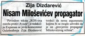 Zija Dizdarević: Kad novinar tuži novine