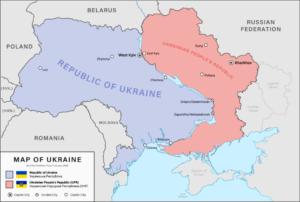 Alternativna podjela Ukrajine temeljena na rijeci Dnjepar